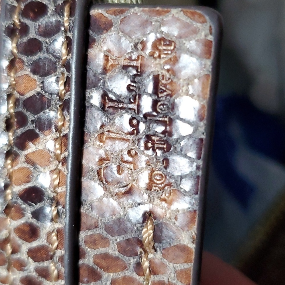 Gili python print leather large slouch shoulder b… - image 11